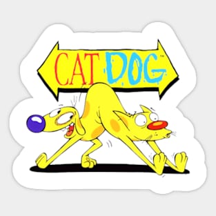 Catdog Hybrid Hijinks Sticker